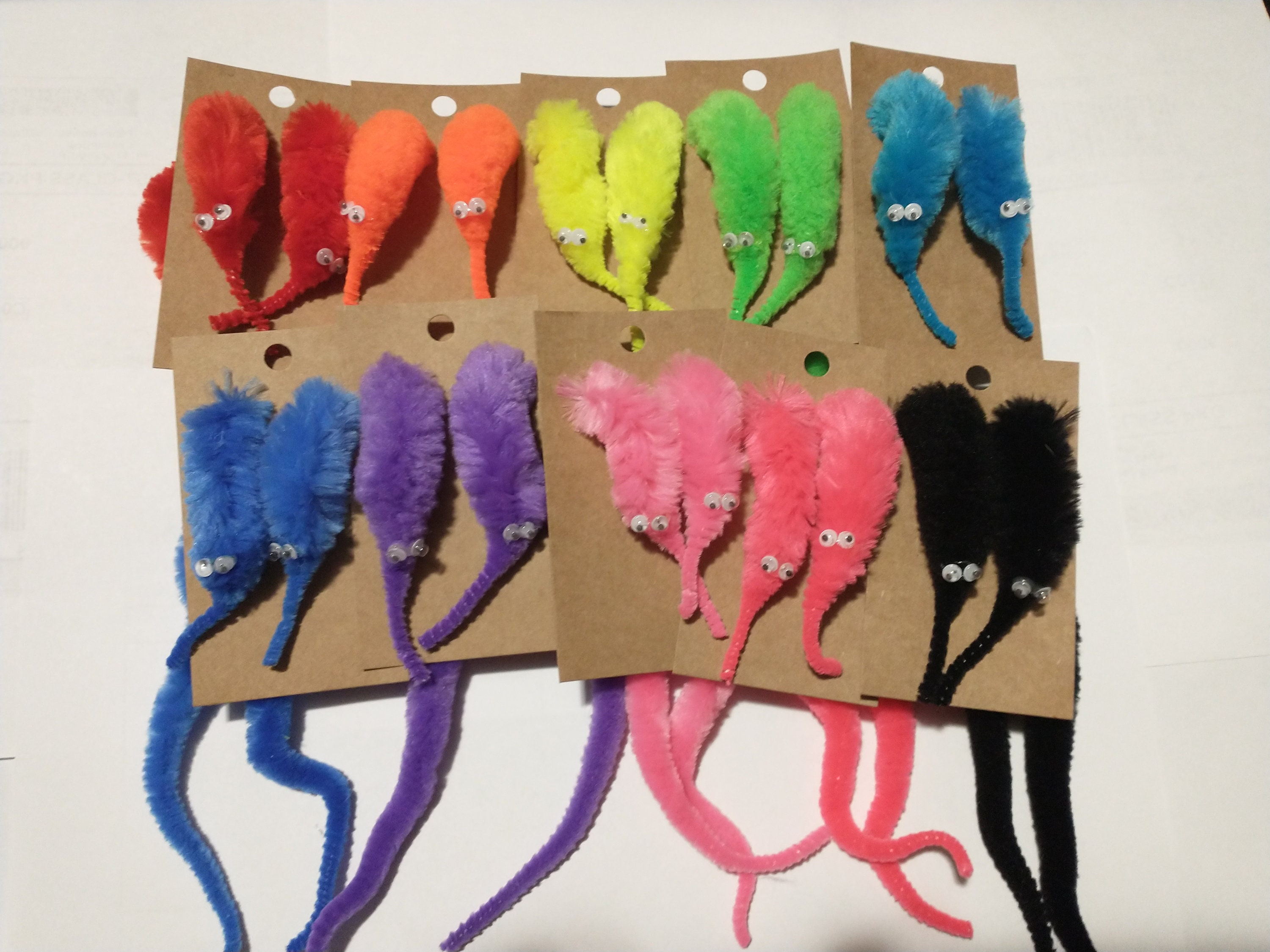 Worm on a String Earrings Etsy