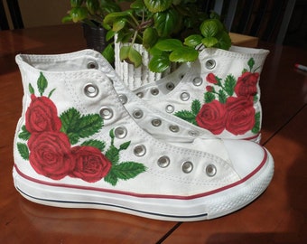 Converse red rose top