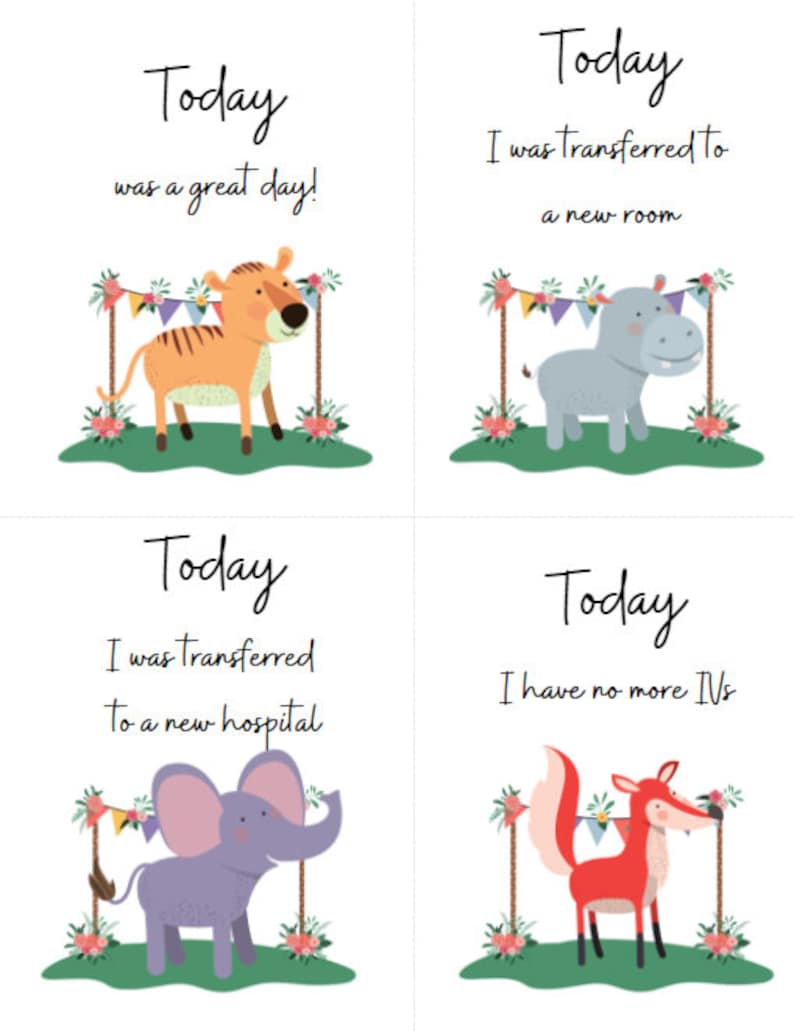 NICU Milestone Cards *printable* - Etsy