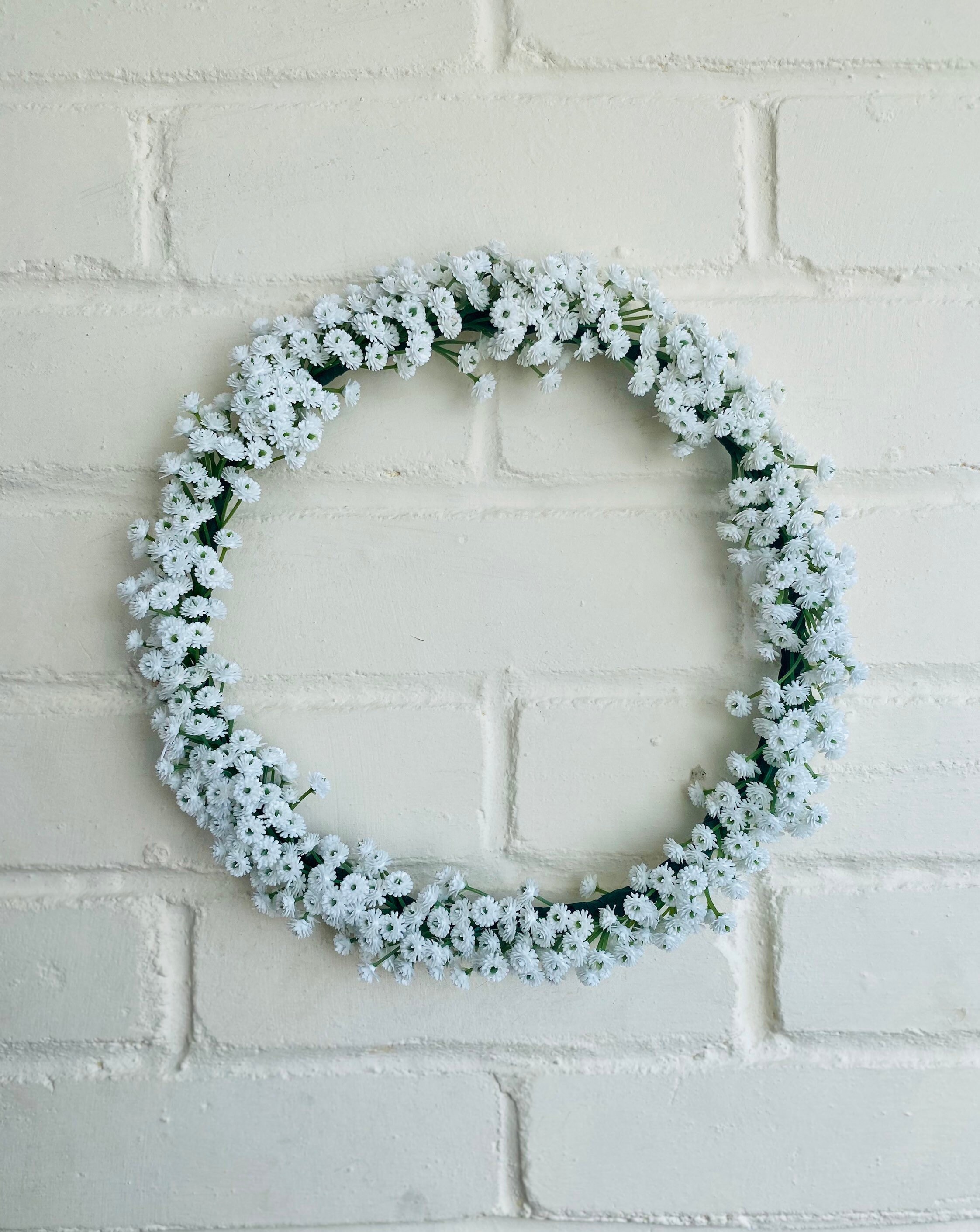 Babies Breath Wreath Gypsophila Wreath Gyp Wreath. A | Etsy