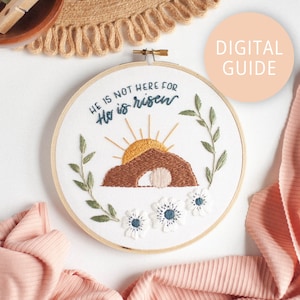 He Is Not Here, For He Is Risen (Matthew 28:6), PDF — Easter Stitch-Along (2023)