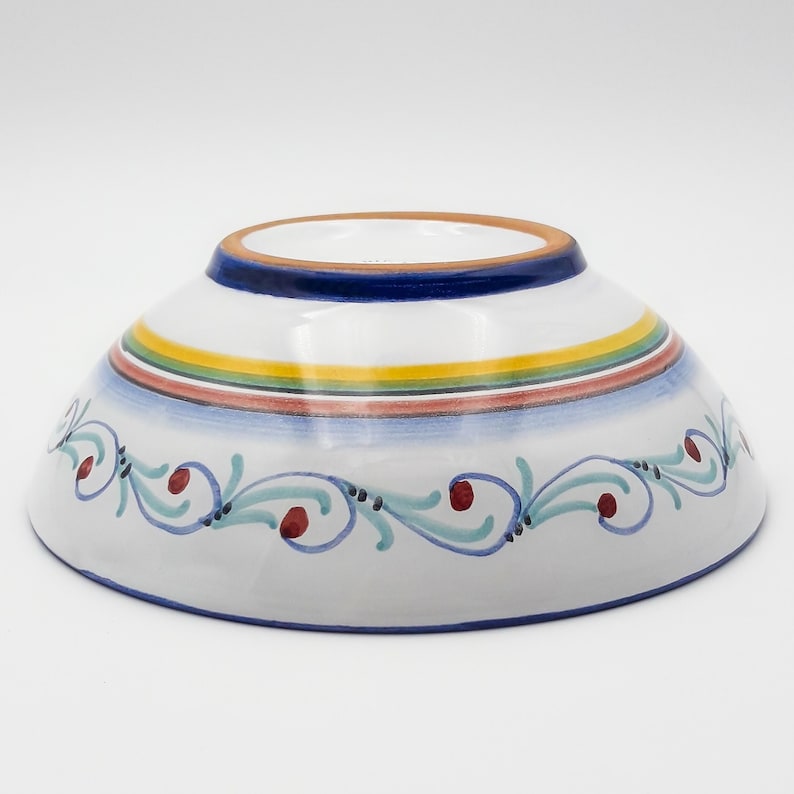 CeramicArtisticaBI Ricco Classic Deruta Salad Serving Bowl