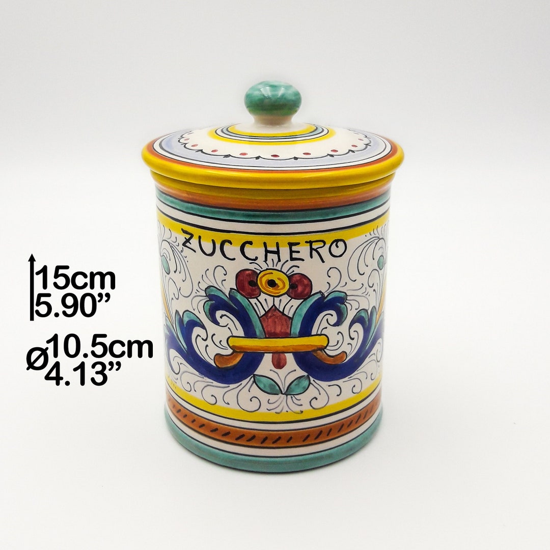 Kitchen Jar Pantry Jar With Lid Written Sugar H 15cm / 6 in Ricco