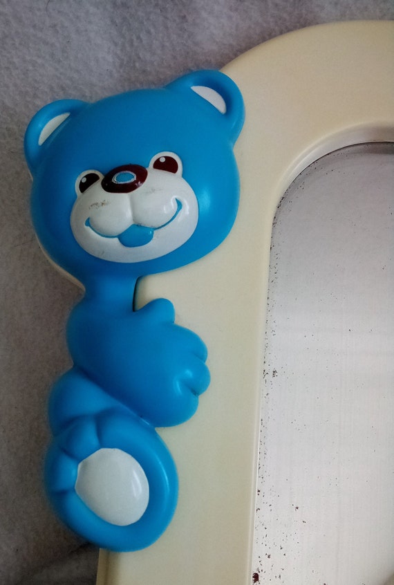 Vintage 1986 Peek N See Mirror Baby Crib Toy Activity Center From