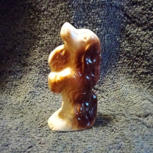 Vintage Carnival Crane Prize Glass / Ceramic 3&quot; Collie Dog - VERY Retro & Kitschy - GREAT Gently Previously Loved Condition - FREE Shipping