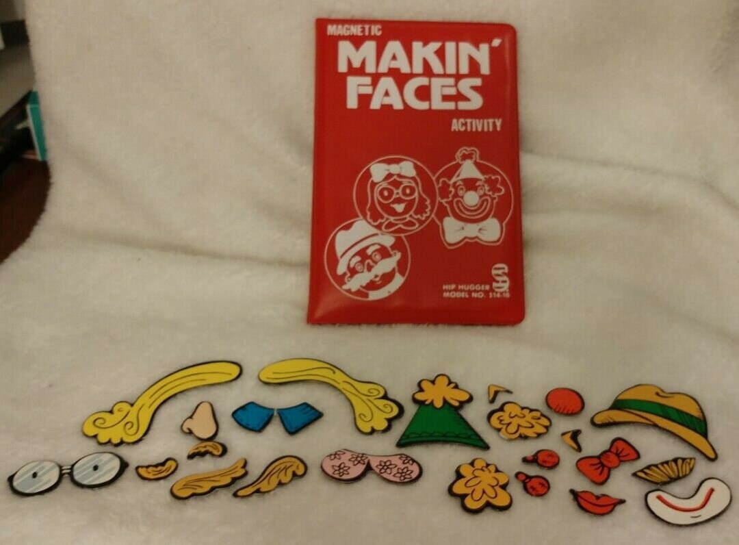 Vintage Makin' Faces Dressup Red Vinyl Case Hip Hugger