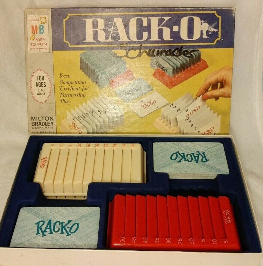 Vintage 1966 Rack-o Strategy Card Game by Milton Bradley 4765 - Etsy