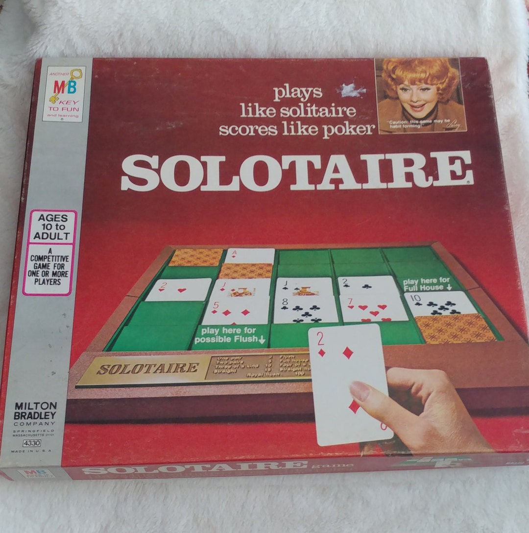 Jeu De Société Solotaire MB - Solitaire Vintage Complet - Années 80/90
