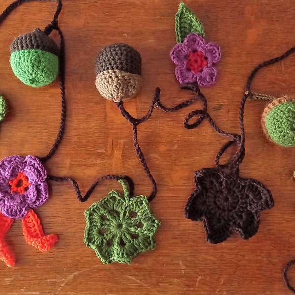 guirlande en crochet automne