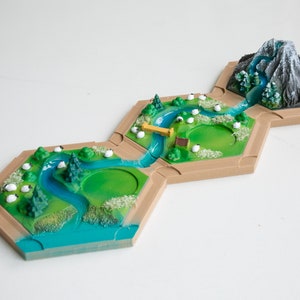 3D Printed Catan Boards for Scenario - the Rivers of Catan - Etsy
