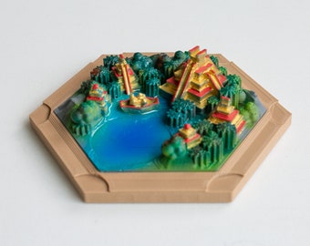 3D Print Gold Resource Tile for Catan Seafarers and Explorers & Pirates