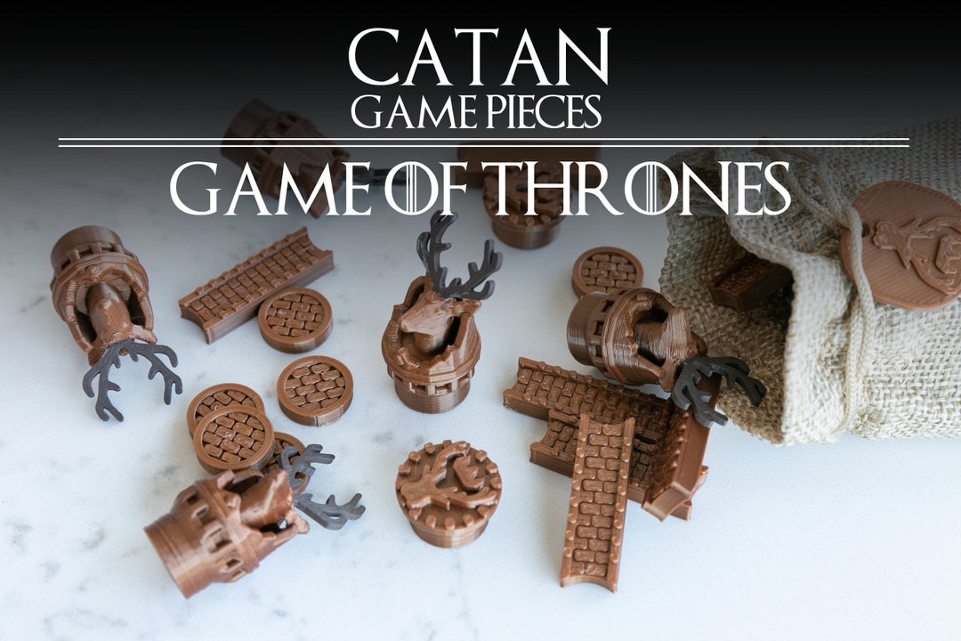 3D Print Catan Game Pieces Game of Thrones Themed Etsy