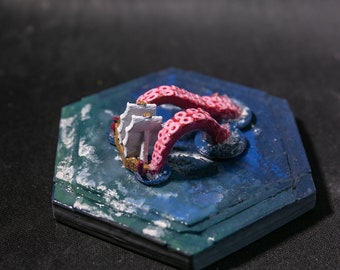Upgraded 3D Printed Catan Pirate Token for Seafarers Expansion: the Monster from the Deep