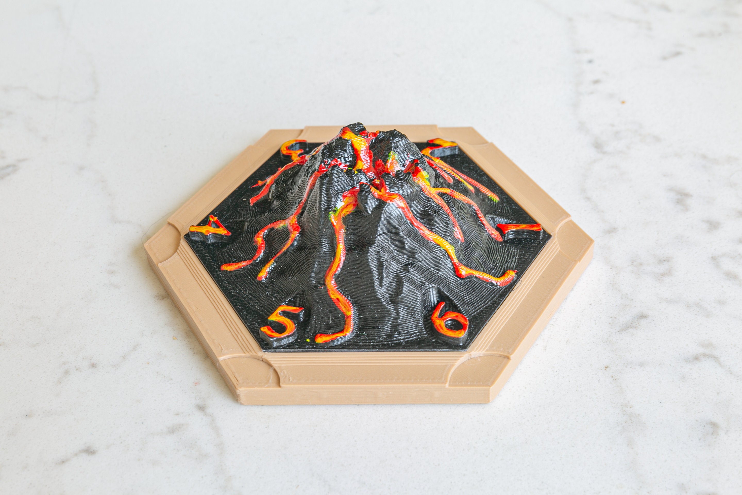 3D Print Catan Scenario: the Ancient Power Volcano/iceberg/jungle