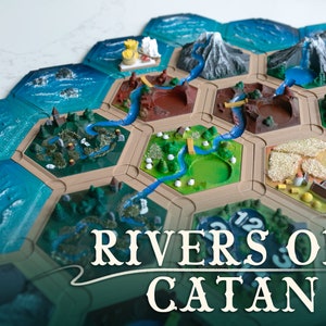 Drukowane w 3D plansze Catan do scenariusza - Rzeki Catanu
