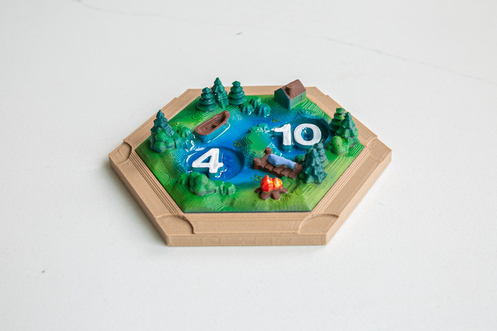 3D Printed Plastic Fish Tokens Lake Tiles for the Fisherman of CATAN - Etsy
