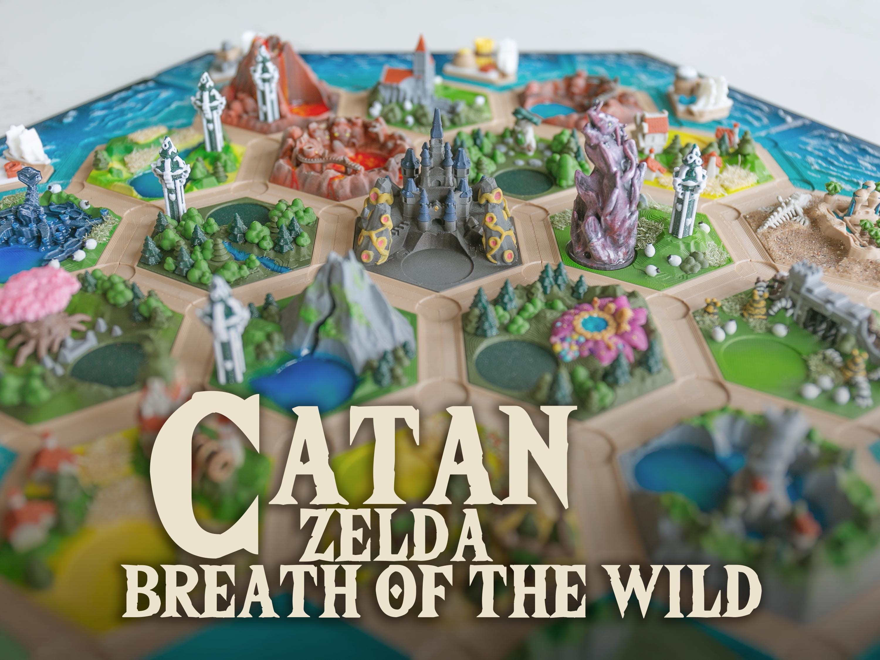 3Dプリント ゼルダの伝説 ブレスオブザワイルド 立体地図 カラー版（受注製作） 海外ファンが『ゼルダの伝説 ブレス オブ ザ ワイルド』の