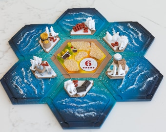 3D Printed Catan Harbor Tokens