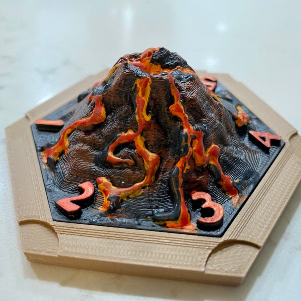 3D Print Catan Scenario: The Ancient Power Volcano/Iceberg/Jungle/Earthquake