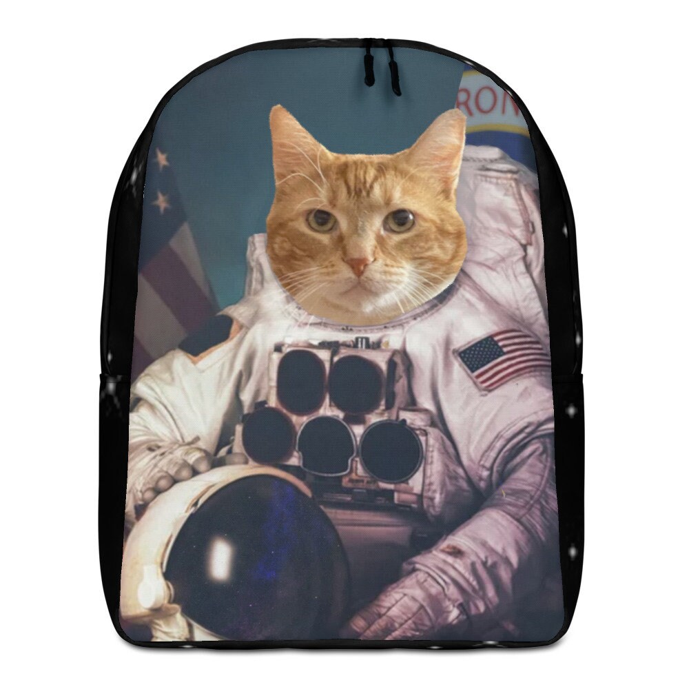 Funny Cat Astronaut Minimalist Backpack Astronaut Backpack