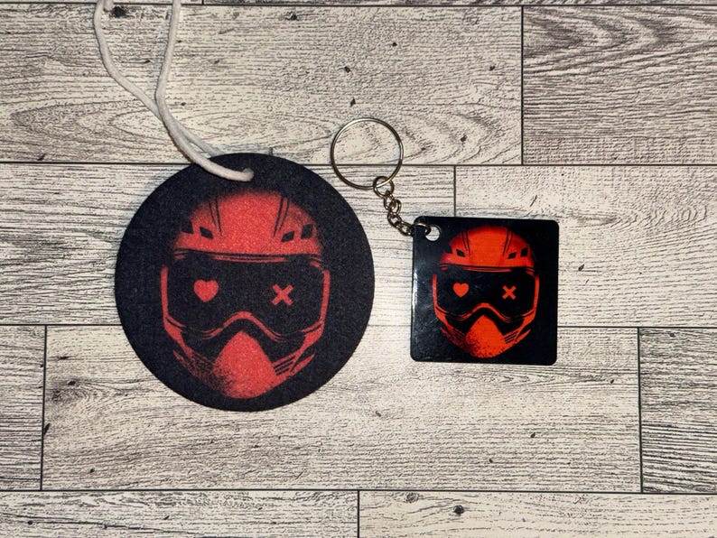 Faceless Man Keychain | Lights Out Inspired Key Ring | Air Freshener Duo | Caught Up | Game On | Bookstagram Booktok Bookish Gift Caught up duo