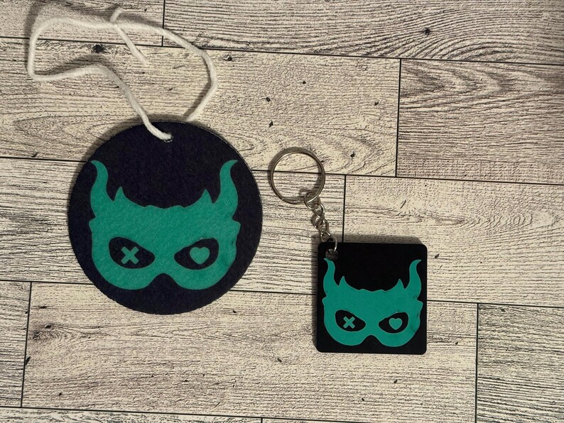 Faceless Man Keychain | Lights Out Inspired Key Ring | Air Freshener Duo | Caught Up | Game On | Bookstagram Booktok Bookish Gift Game on duo