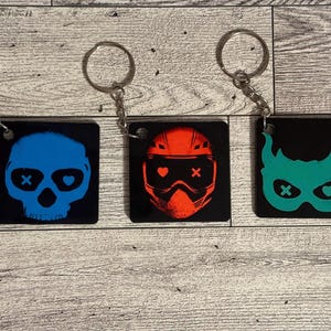 Faceless Man Keychain | Lights Out Inspired Key Ring | Air Freshener Duo | Caught Up | Game On | Bookstagram Booktok Bookish Gift All three keychains