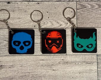 Faceless Man Keychain | Lights Out Inspired Key Ring | Air Freshener Duo | Caught Up | Game On | Bookstagram Booktok Bookish Gift