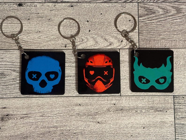 Faceless Man Keychain | Lights Out Inspired Key Ring | Air Freshener Duo | Caught Up | Game On | Bookstagram Booktok Bookish Gift All three keychains