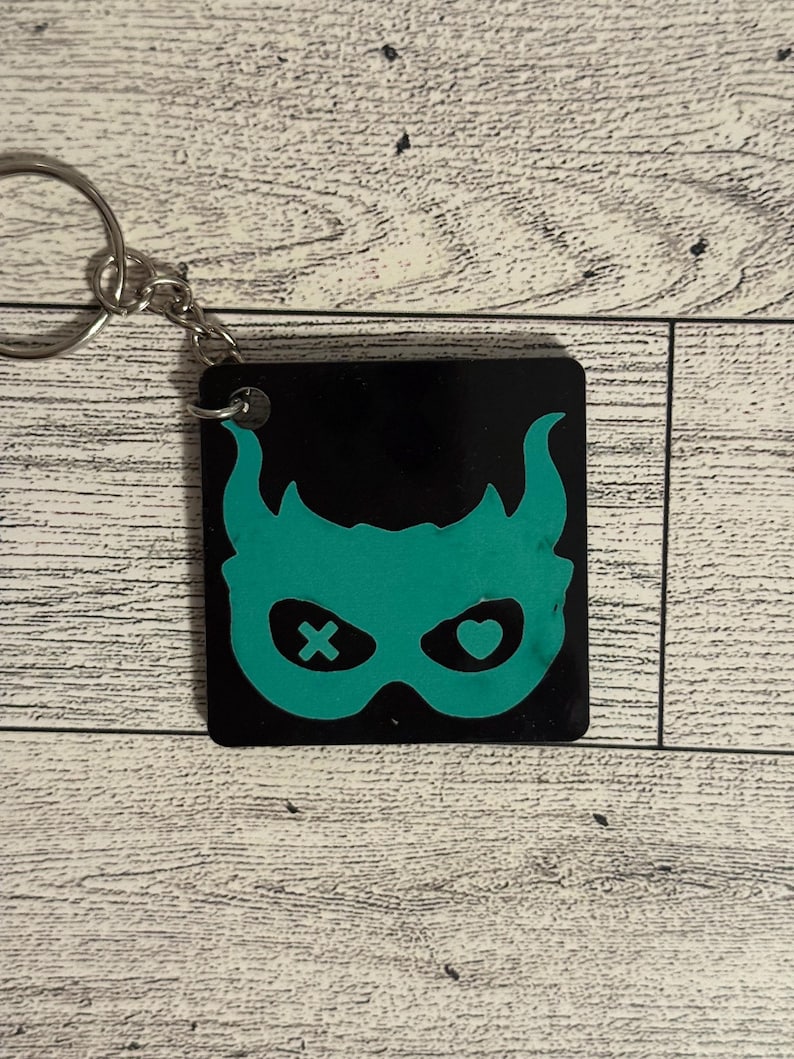 Faceless Man Keychain | Lights Out Inspired Key Ring | Air Freshener Duo | Caught Up | Game On | Bookstagram Booktok Bookish Gift Game on keychain