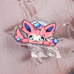 Cute Anime Badge Reel - Durable Retractable ID Holder for Nurses, Teachers