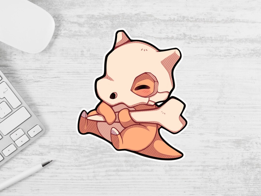 Cubone Vinyl Sticker - Trendy Pokemon Decal for Laptops, Notebooks ...