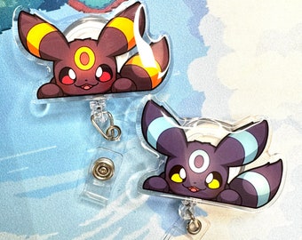 Porta-crachá Eeveelution com clipe para cinto