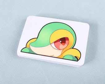 Snivy Car Peeker Sticker | 3 inches Wide