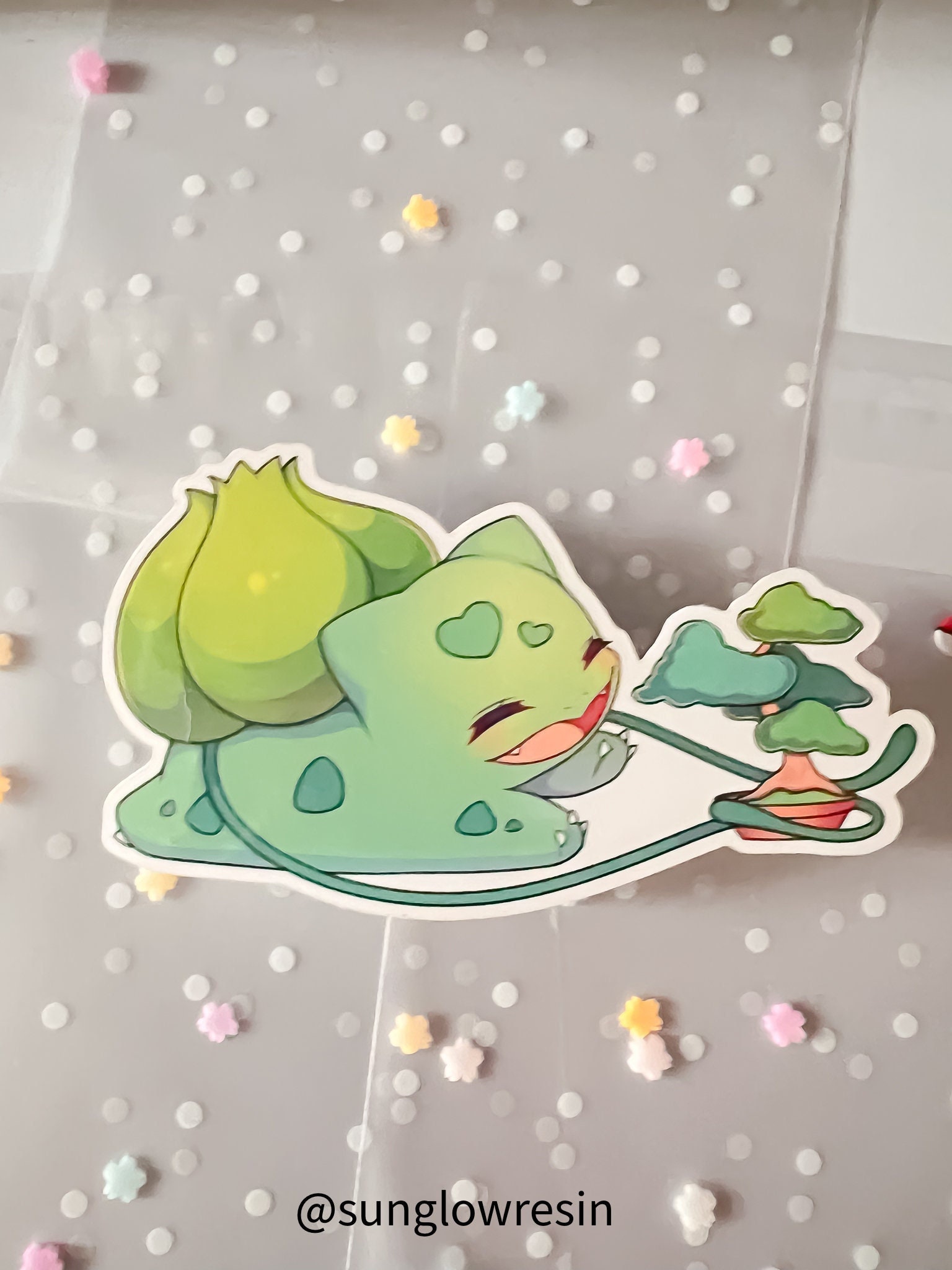 2000 Bulbasaur Prism Cracked Ice Holo Pokemon Album Stickers BGS 9.5 ...