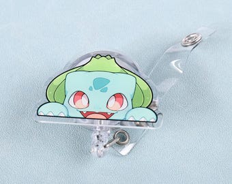 Cute Badge Reel with Belt Clip – Durable Retractable ID Holder for Nurses, Teachers, etc. | Fun Work Accessory