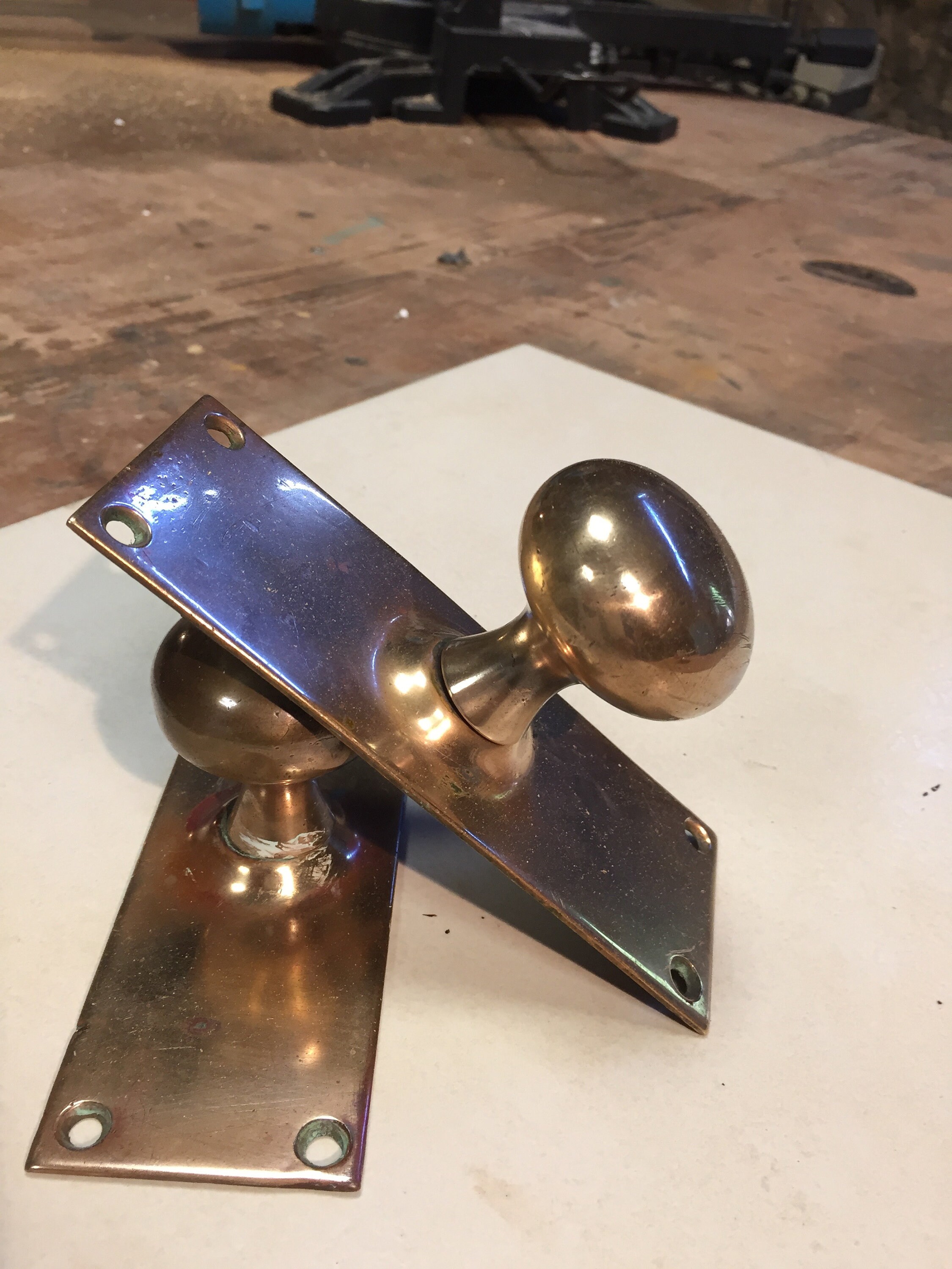 Antique Bronze Door Handles/Poignées de Porte en Bronze