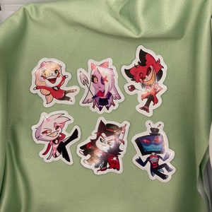 Hazbin Hotel Stickers | Sticker Paper Weatherproof | HH Stickers for Laptop, Water bottle, etc ft. Original Artwork