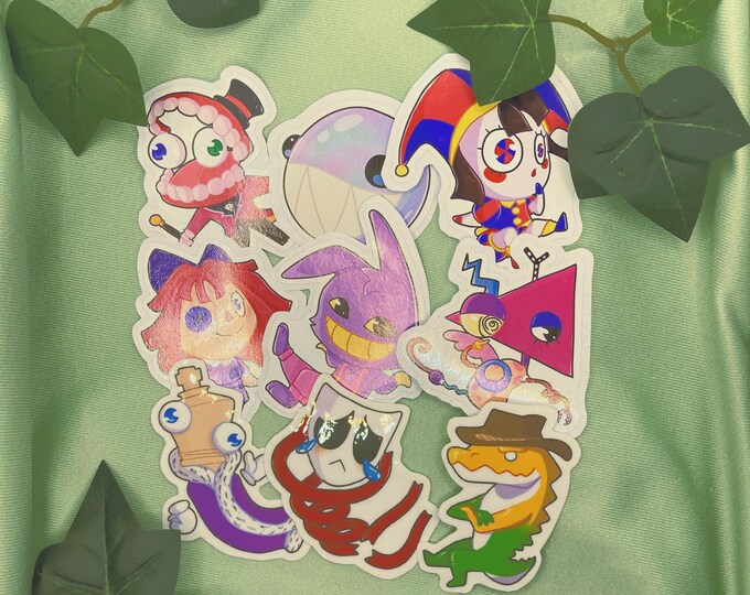 Amazing Digital Circus Stickers | Sticker Paper Weatherproof | ADC ...