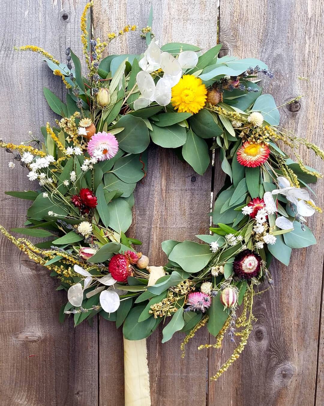 Spring Floral Wreath Etsy