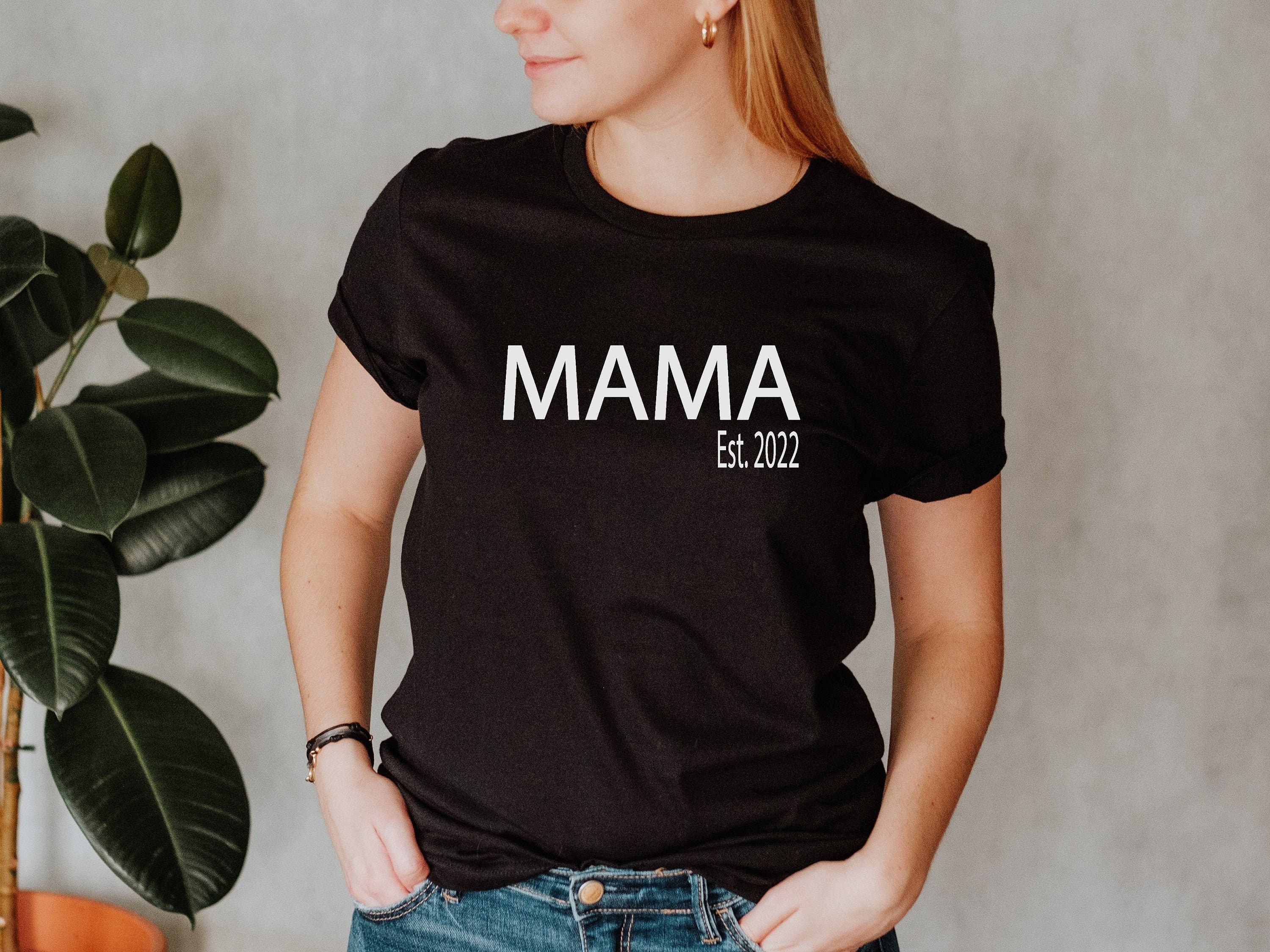Mama est 2022 t shirt mama shirt cute mom tee mothers day  etsy Mama est 2022 t shirt mama shirt cute mom tee mothers day  etsy