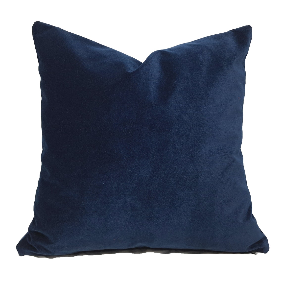 Navy Blue Solid Pillow Cover Any Size Dark Blue Decorative Etsy
