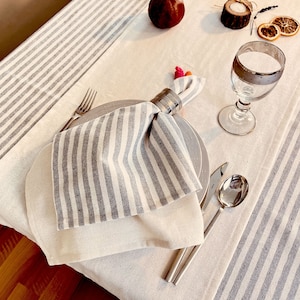 Linen Napkins Set, Washed Cotton Linen Dinner Napkins for Table Decor, Wedding Napkins, Holiday Napkins, Gift for home