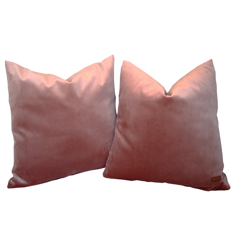 Dusty Rose Velvet Throw Pillow Luxury Velvet Rose Pink Pillow Etsy