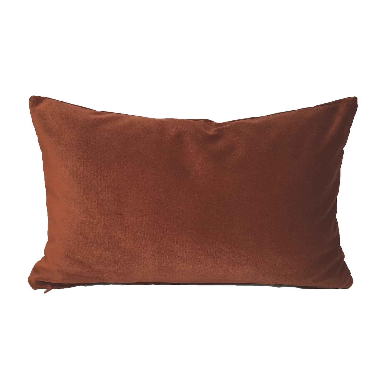 Terracotta Velvet Pillow Cover Any Size Rust Orange Etsy