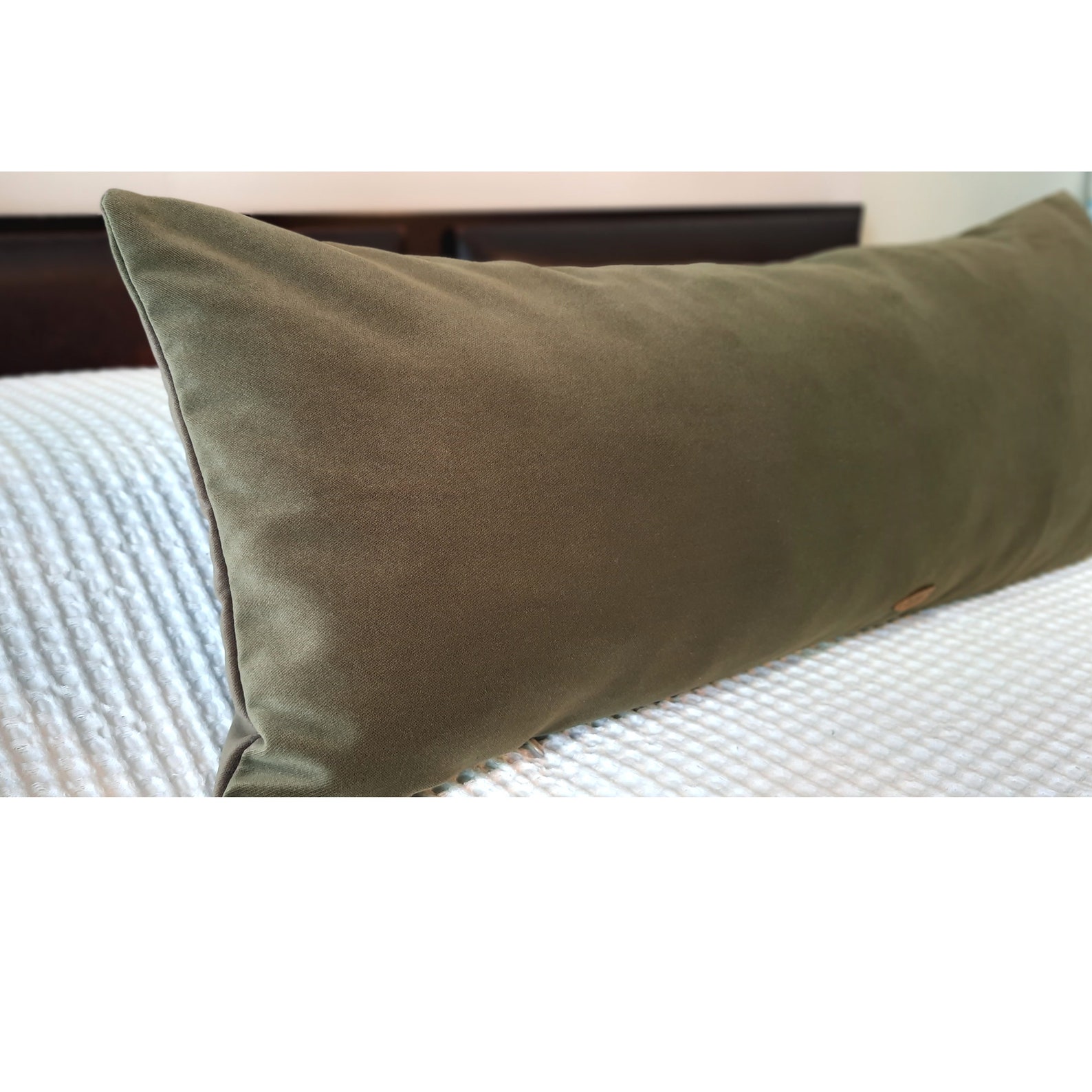 Sage Green Long Lumbar Throw Pillow Cover Pillow for Bed Etsy