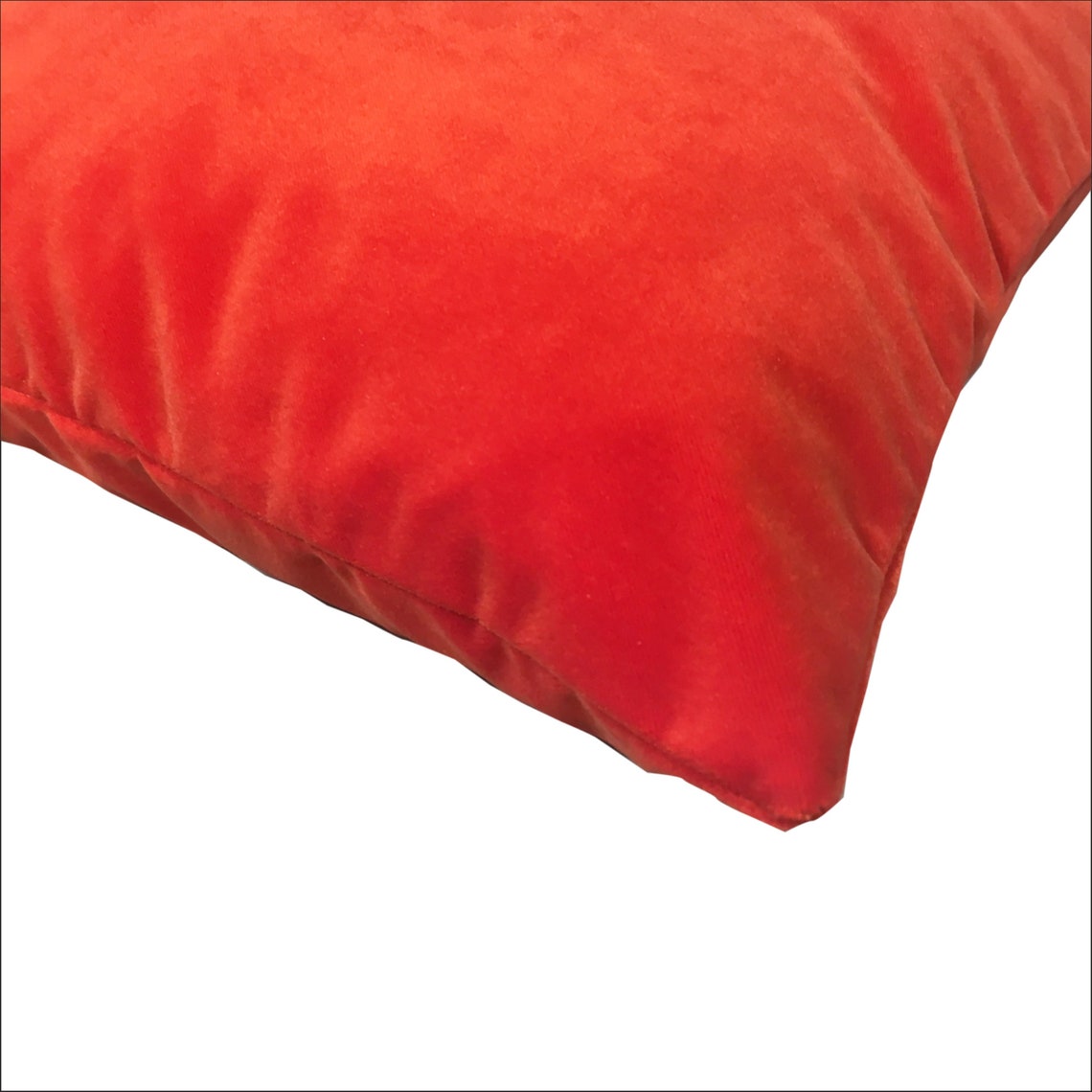 Solid Coral Velvet Decorative Pillow Cover Coral Cushion Etsy
