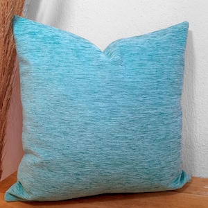 Blue Velvet Pillow Cover – Luxurious Decorative Throw Pillow Case for Sofa or Bed – Navy Blue Cushion Cover – Elegant Textured Accent Pillow
