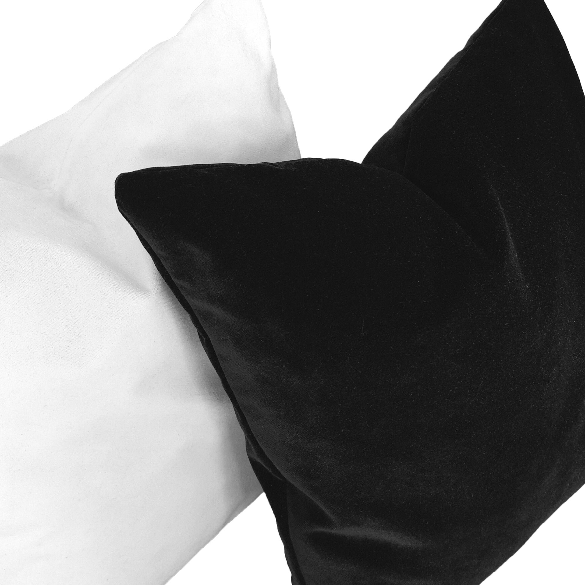 Solid Off White Velvet Pillow Cover 20x20 Luxury Etsy