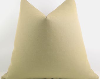Camel Cottage Core Pillow Cover | Colorful Summer Cushion Case | Solid Cotton Throw Euro Sham | Any Size Decorative Pillows